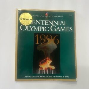Centennial Olympic Games Souvenir Program - Green and Gold